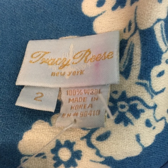 NWT Tracy Reese wool printed pleated skirt Reg $325 SZ 2 - Picture 7 of 7